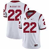 USC Trojans 22 Leon McQuay III White College Football Jersey Dzhi,baseball caps,new era cap wholesale,wholesale hats